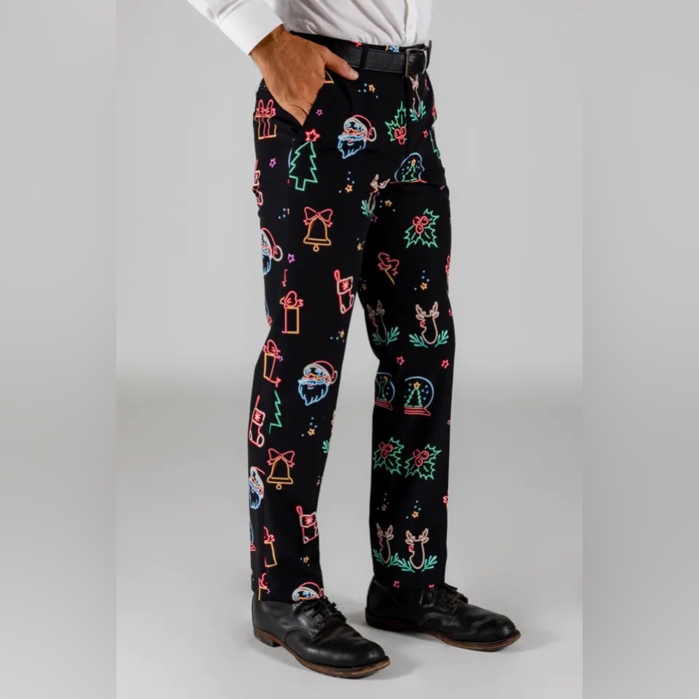 Shinesty Naughty Neon Noel Suit Pants
